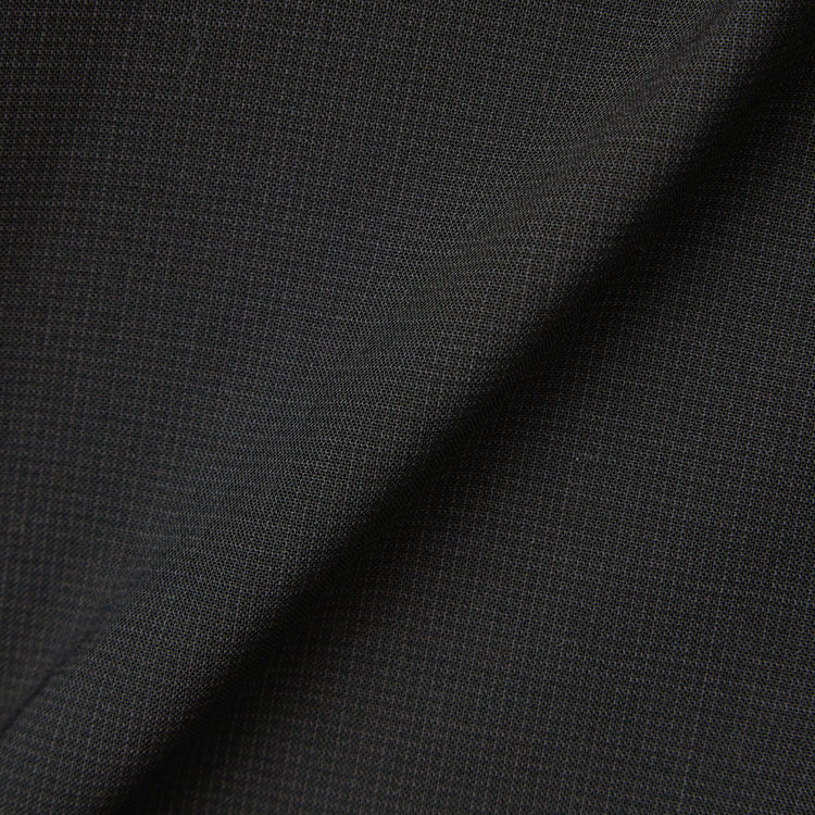 ブラックライン 【SLIM TAPERED_2】【春夏】リバーシブルジレ(ベスト)/ブラック×マイクロチェック＆ネイビー×ヘアラインストライプ/4S SUSTAINABILITY&ECOLOGY FABRIC 黒