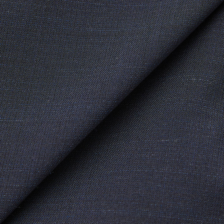 ソノタ 【BLACK LINE】【春夏】1タックワイドシルエットパンツ/ネイビー×サイロフィル/NEW ZEALAND WOOL MIX Super100’s/※裾上げ必要 紺中間