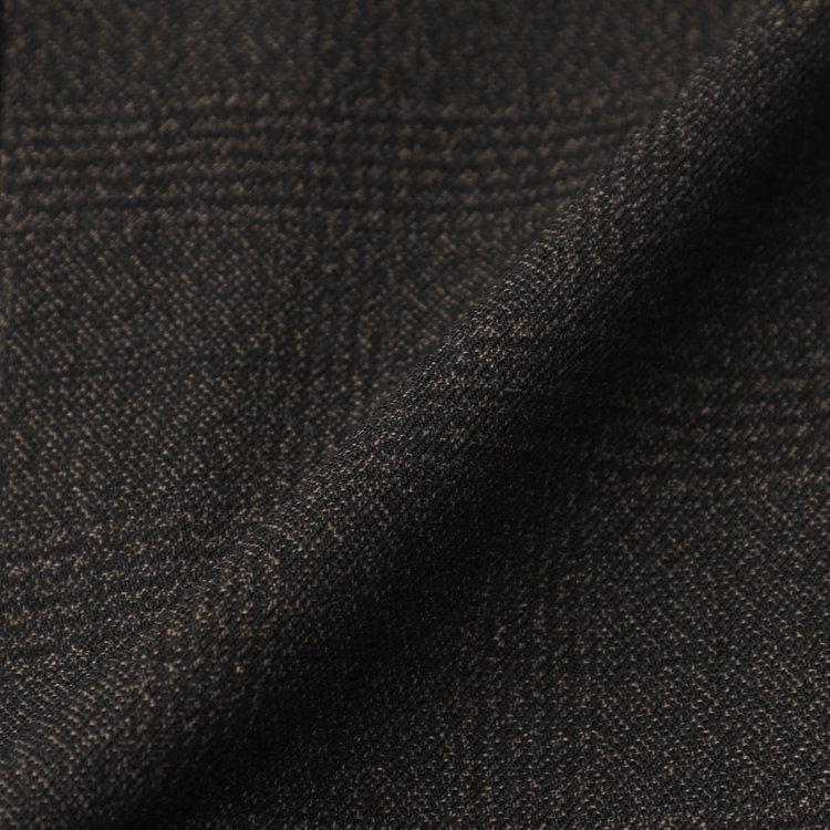 ブラックライン 【SLIM TAPERED】【秋冬】2釦シングルスリーピーススーツ 0タック/ブラウン×グレンチェック /ウエストムーブ/4S TAKE OUT SUITS / ※パンツ裾上げ済仕様 茶濃色