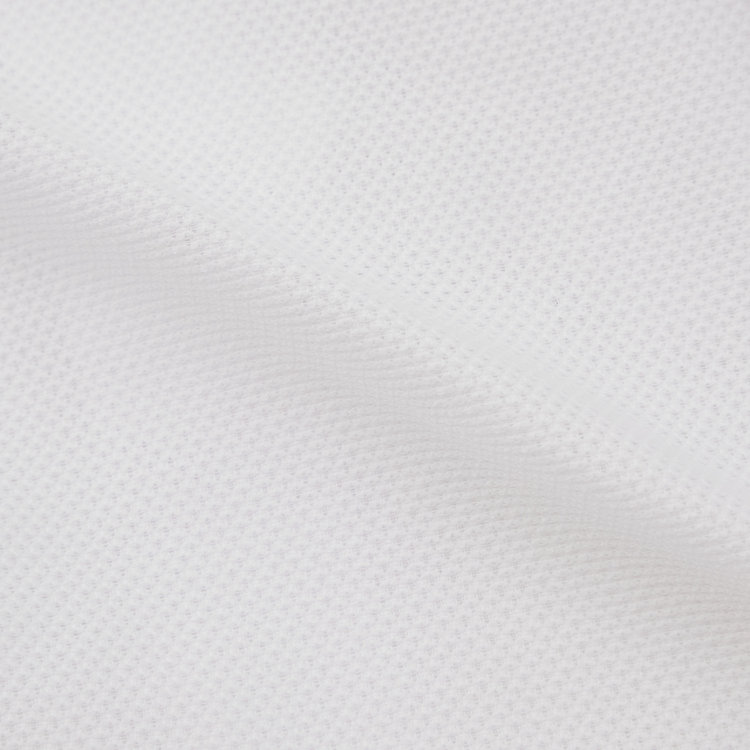 シルバーライン 【発送在庫あり】【CLASSICO TAPERED】ホリゾンタルワイドドレスワイシャツ/ホワイト×レノクロス(からみ織り) 白