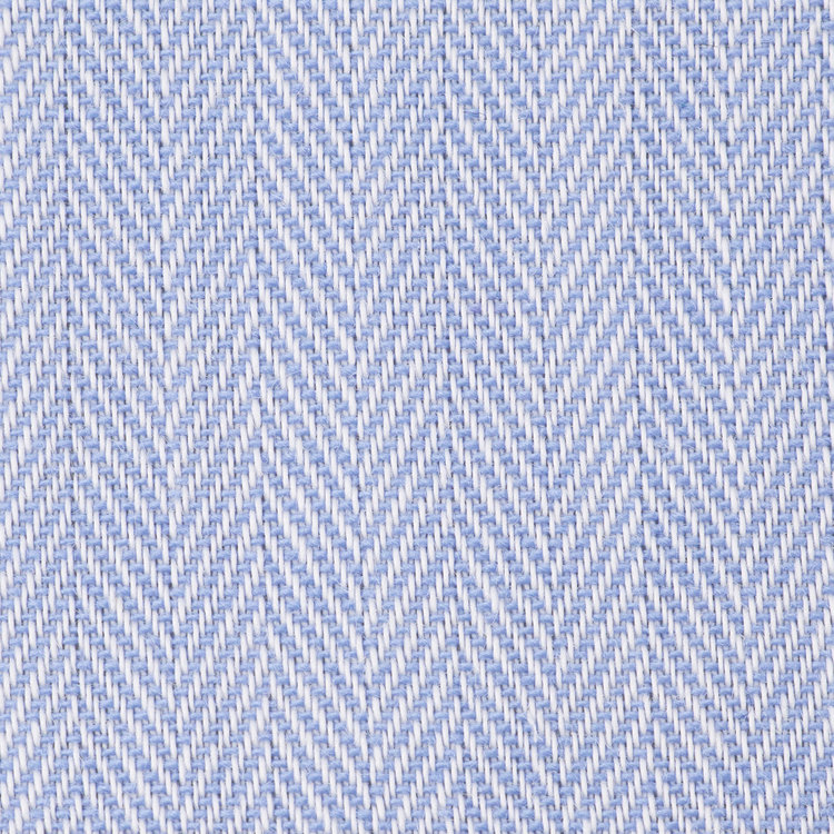 スーツセレクト 【国内縫製】【パターンオーダー】【形態安定】ワイシャツ/ブルー×ドビー(COTTON100%) 青中間