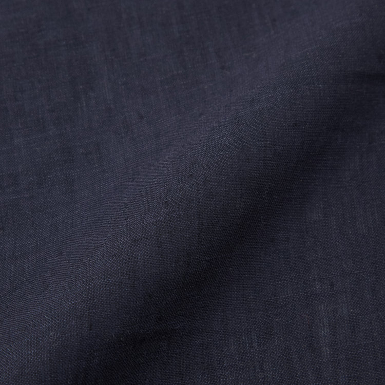シルバーライン リネンポケットチーフ/ネイビー 紺中間