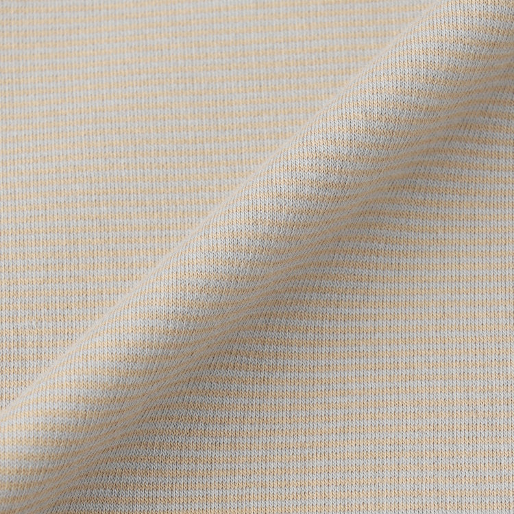 スーツセレクト  【RBC/長袖】ボーダーシャツ/グレー グレー中間