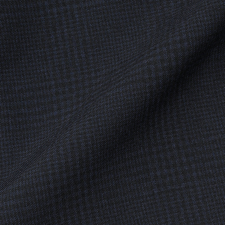 ブラックライン 【SLIM TAPERED_2】【春夏】2釦シングルスリーピーススーツ 0タック/ネイビー×チェック/ウエストシャーリング/4S SUSTAINABILITY&ECOLOGY FABRIC/※パンツ裾上げ済仕様 紺濃色
