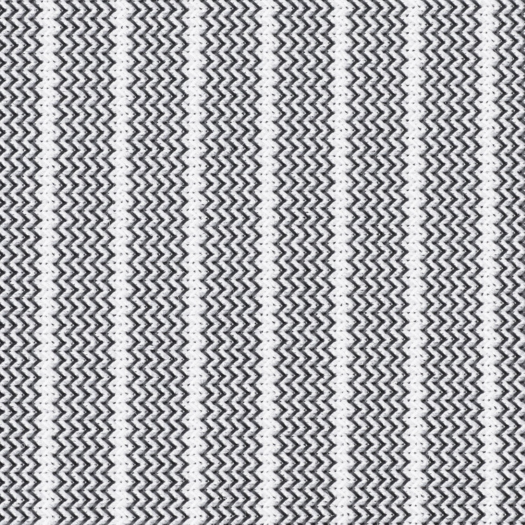 スーツセレクト 【国内縫製】【パターンオーダー】【形態安定】ワイシャツ/グレー×ホワイトストライプ/トリコットニット/ストレッチ素材/吸水速乾(POLYESTER100%) グレー中間