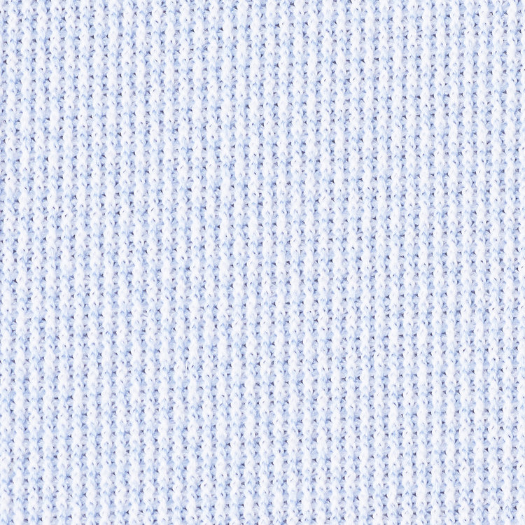 スーツセレクト 【国内縫製】【パターンオーダー】【形態安定】ワイシャツ/サックス×ドビー/トリコットニット/ストレッチ素材/吸水速乾(POLYESTER100%) 青淡色
