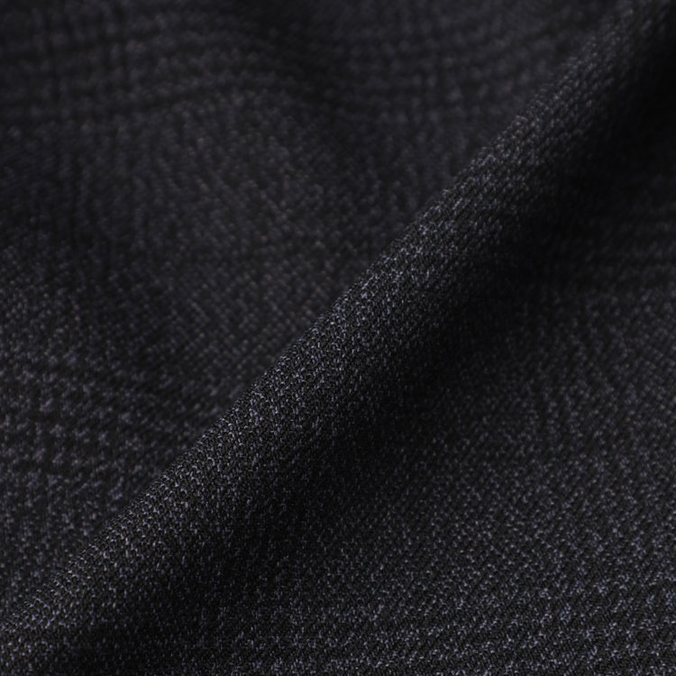 ブラックライン 【SLIM TAPERED】【秋冬】2釦シングルスリーピーススーツ 0タック/ネイビー×グレンチェック /ウエストムーブ/4S TAKE OUT SUITS / ※パンツ裾上げ済仕様 紺濃色