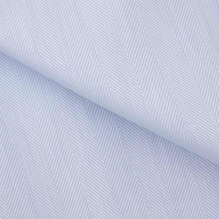 ブラックライン 【BLACK LINE】【形態安定】ワイドカラードレスワイシャツ/ブルー×ドビー 青淡色