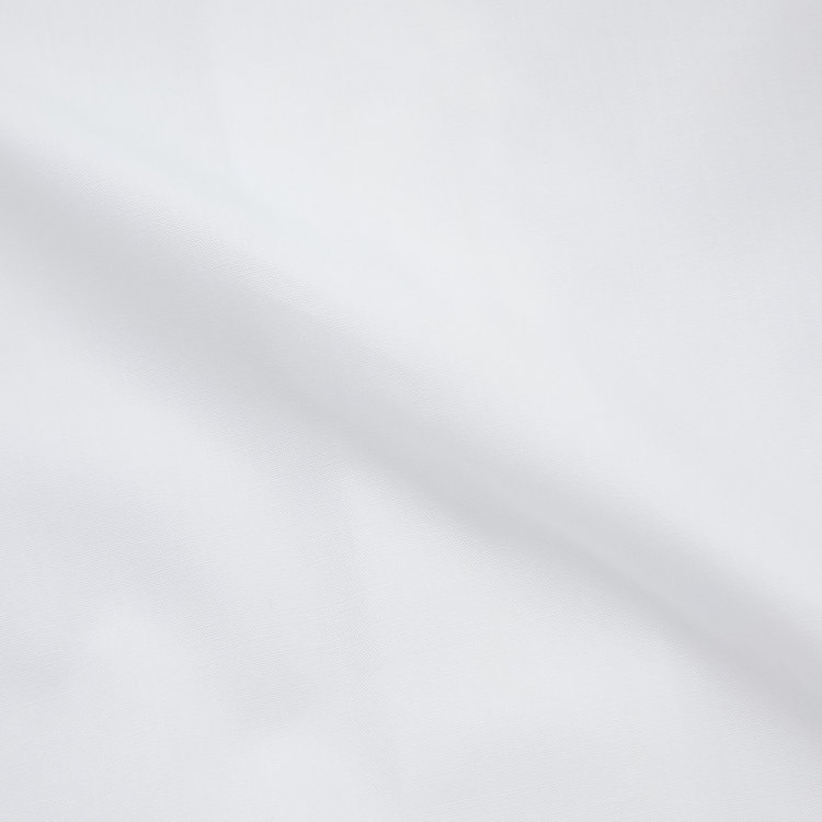 シルバーライン 【SILVER LINE】ウイングカラードレスワイシャツ/ホワイト×ブロード/ダブルカフス(ゴムカフス付) 白