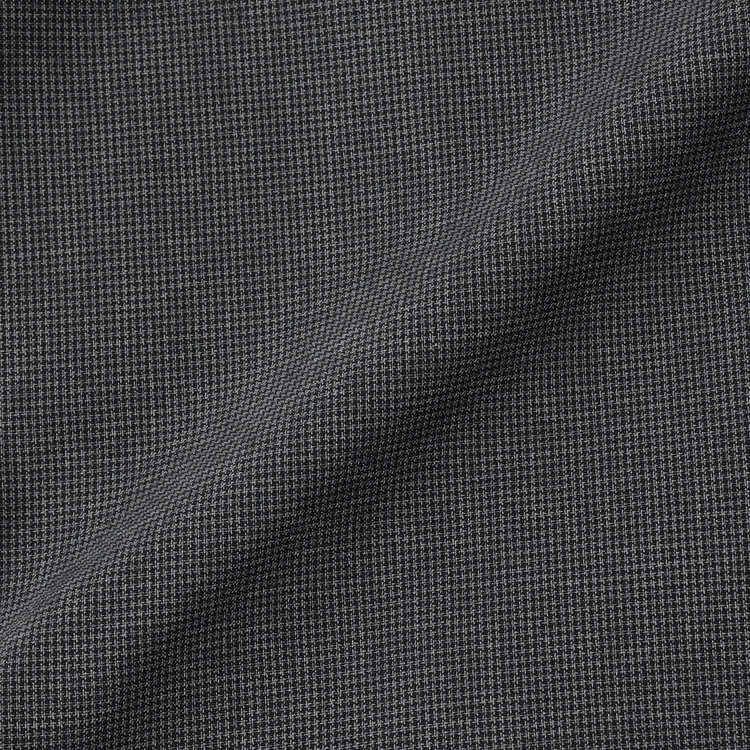 ブラックライン 【SLIM TAPERED】【春夏】0タックテーパードパンツ/グレー×ハウンドトゥース/ウエストムーブ/4S SUSTAINABILITY&ECOLOGY FABRIC「ウォッシャブル」「ストレッチ」/※裾上げ済み仕様 グレー中間