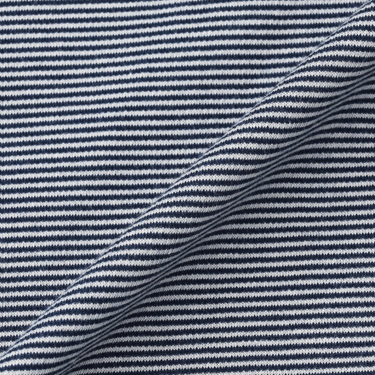 スーツセレクト 【RBC/長袖】ボーダーシャツ/ネイビー 紺淡色