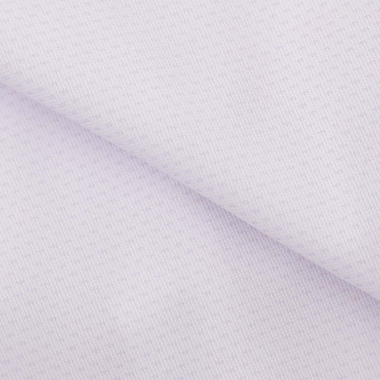 ブラックライン 【発送在庫あり】【BLACK LINE】ワイドカラーワイシャツ/パープル×刺し子柄/「4S」スーパーノンアイロン・ストレッチ 紫淡色