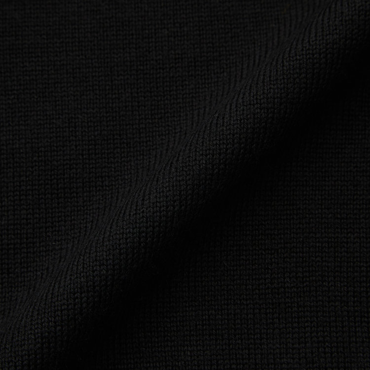 スーツセレクト 【RBC】【秋冬】ウールモックネックニットセーター/ブラック/ZEGNA BARUFFA/マシンウォッシャブル 黒