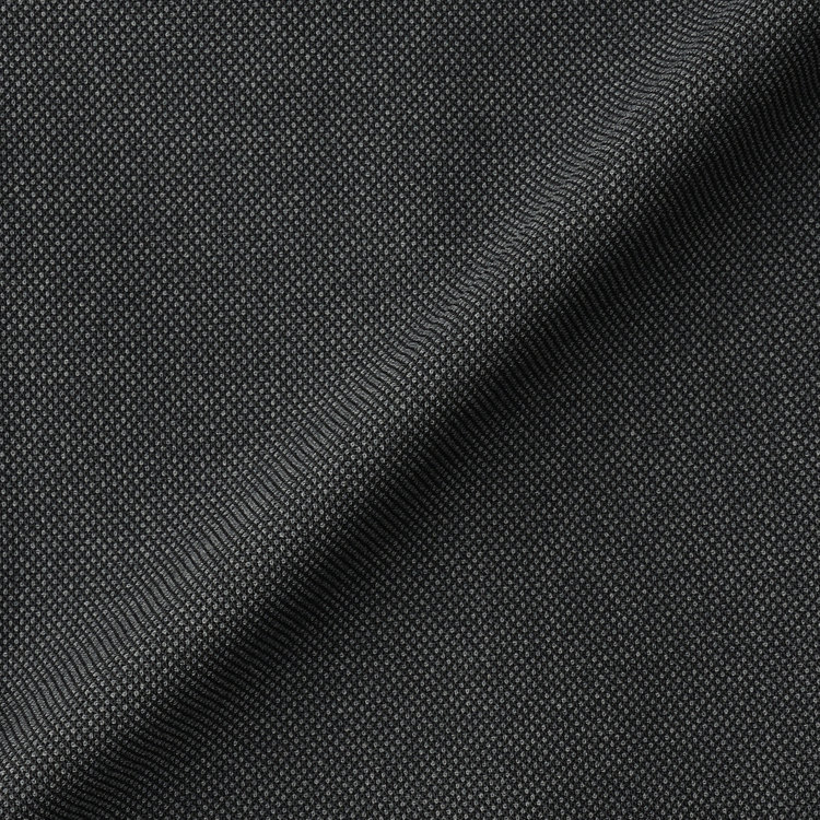 ブラックライン 【SLIM TAPERED】【春夏】0タックテーパードパンツ/グレー×バーズアイ/「氷撃」冷感PRINT/4S SUSTAINABILITY&ECOLOGY FABRIC「ウォッシャブル」「ストレッチ」/※裾上げ済み仕様 グレー濃色