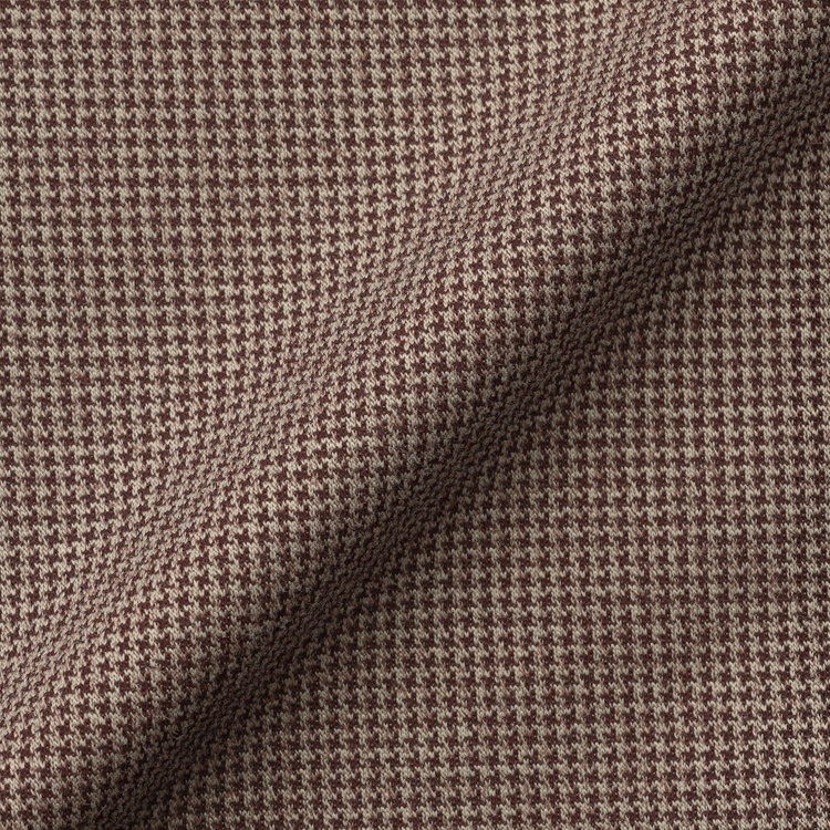 シルバーライン 【5DAYS CLOSET】【RBC】【春夏】2釦シングルジャケット/ブラウン×ハウンドトゥース/パッチポケット 茶中間