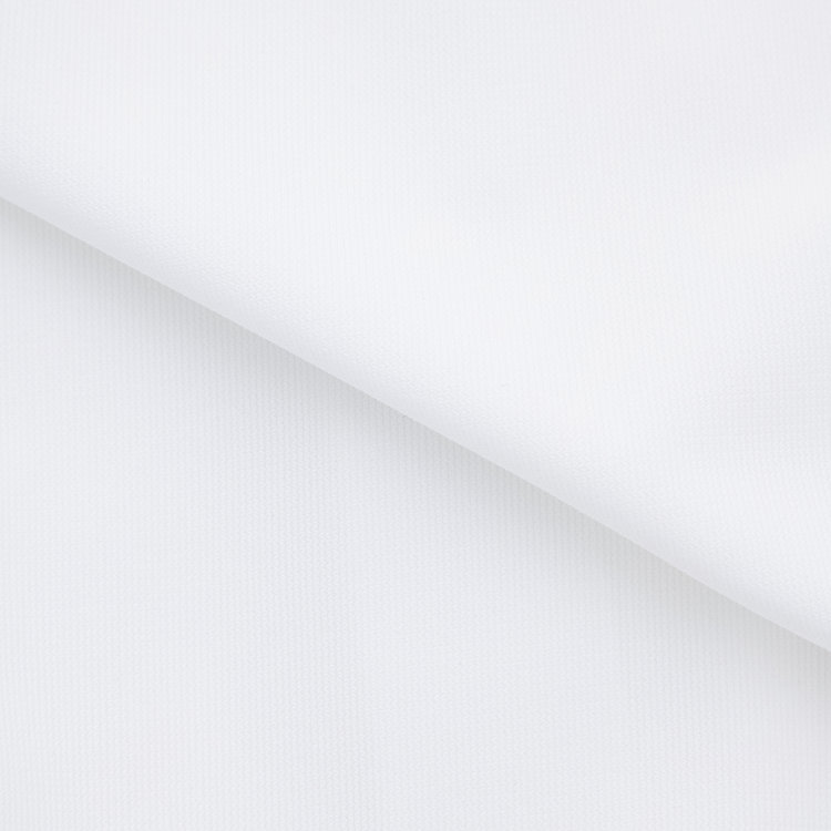 ブラックライン 【発送在庫あり】【WEB限定】【BLACK LINE】ワイドカラーワイシャツ/ホワイト×ドビー/襟袖裏別布：ブルー×プレイド/「4S」スーパーノンアイロン・ストレッチ 白