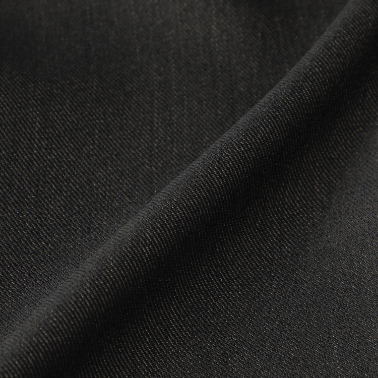 ブラックライン 【SLIM TAPERED】【年間】 2釦シングルスリーピーススーツ 0タック/ ダークブラウン×デジタルデニム  /ウエストシャーリング/ 4S TAKE OUT SUITS / ※パンツ裾上げ済仕様 緑濃色