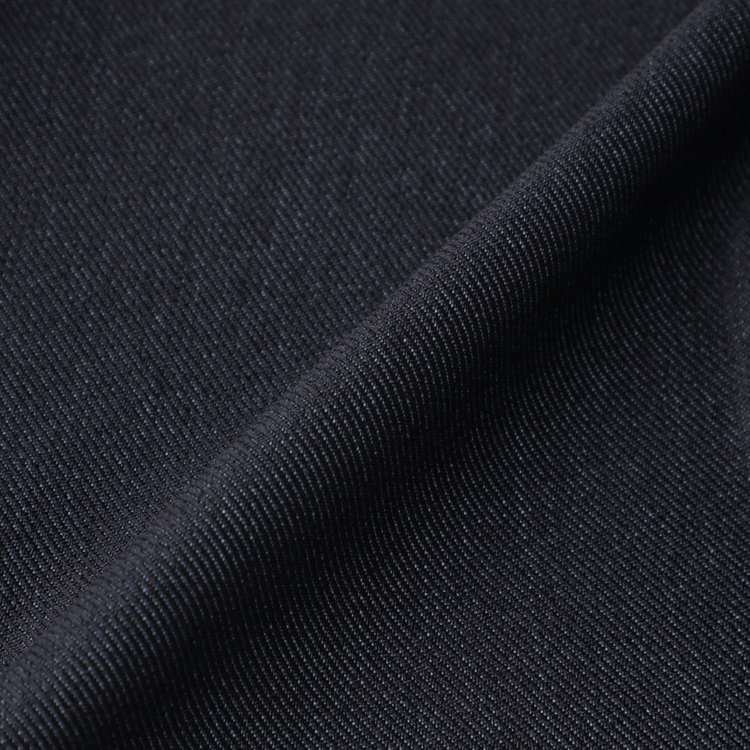 ブラックライン 【SLIM TAPERED】【年間】 2釦シングルスリーピーススーツ 0タック/ ダークネイビー×デジタルデニム  /ウエストシャーリング/ 4S TAKE OUT SUITS / ※パンツ裾上げ済仕様 紺濃色