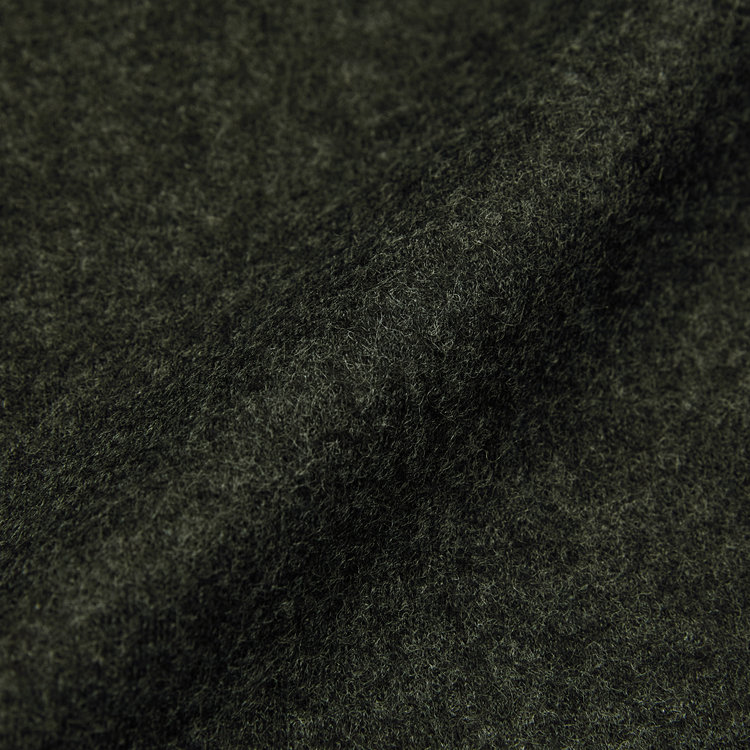 シルバーライン 【Take.it.easy】2タックワイドパンツ/カーキ×フランネルニット/※裾上げ必要 緑濃色