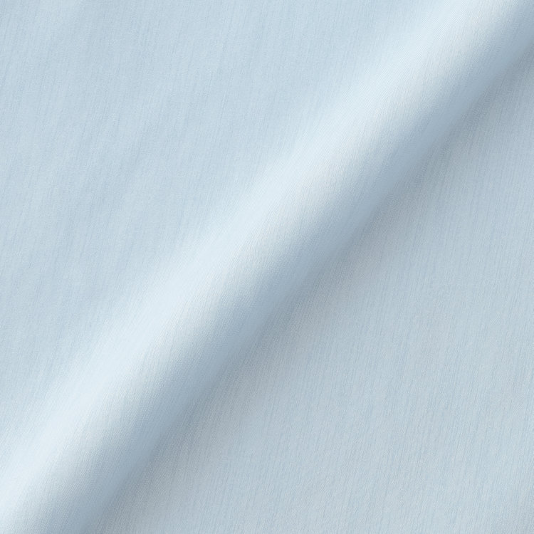 シルバーライン 【5分袖】ハイネックブラウス/ブルー 青淡色