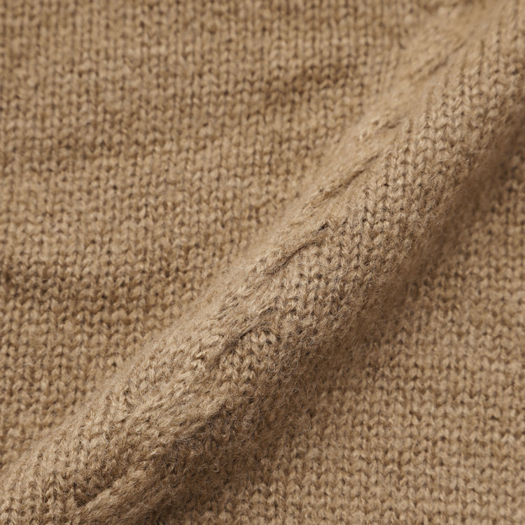 シルバーライン 天竺モヘア風タートルニット/ブラウン 茶中間