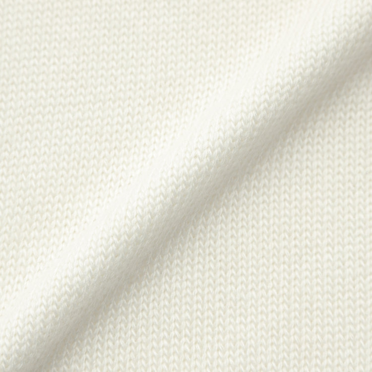 シルバーライン 天竺Vネックニット/イエロー 白