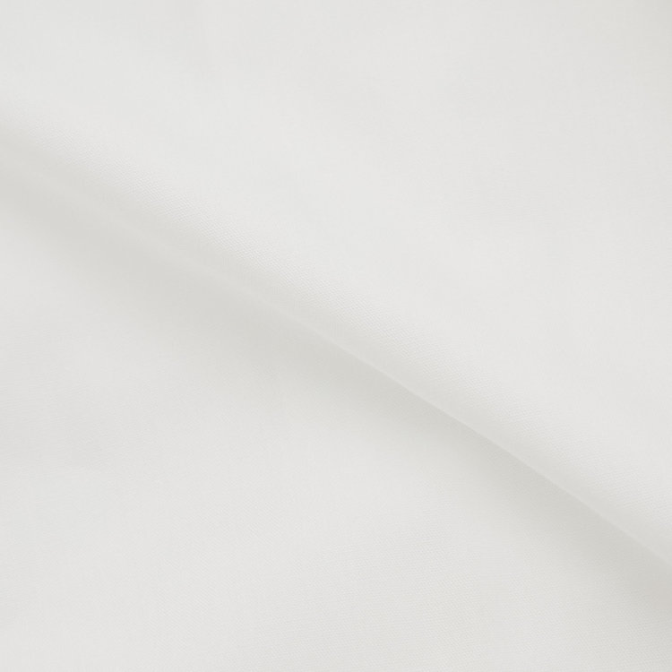 シルバーライン 【SILVER LINE】ウイングカラードレスワイシャツ/ホワイト×ソリッド+ピンタック/ダブルカフス(ゴムカフス付) 白