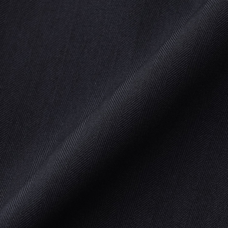 ブラックライン 【WEB限定】【発送在庫あり】【SLIM TAPERED】【年間】ウォッシャブル0タックテーパードパンツ/ネイビー×シャドーストライプ/ウエストシャーリング仕様/裾上げ済仕様 紺中間