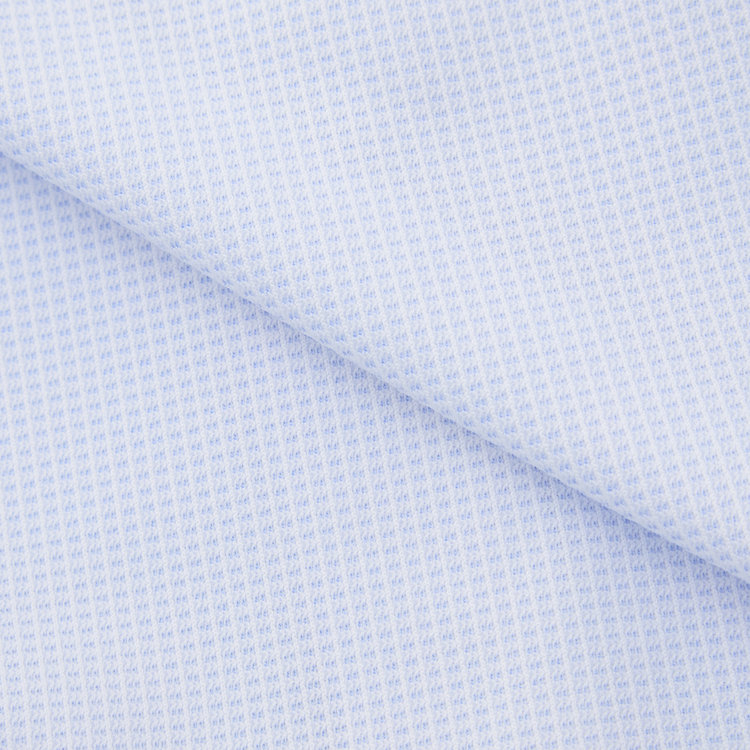ブラックライン 【BLACK LINE】ボタンダウンワイシャツ/ブルー×ドビー/「4S AIR」涼風素材・スーパーノンアイロン・ストレッチ 青中間