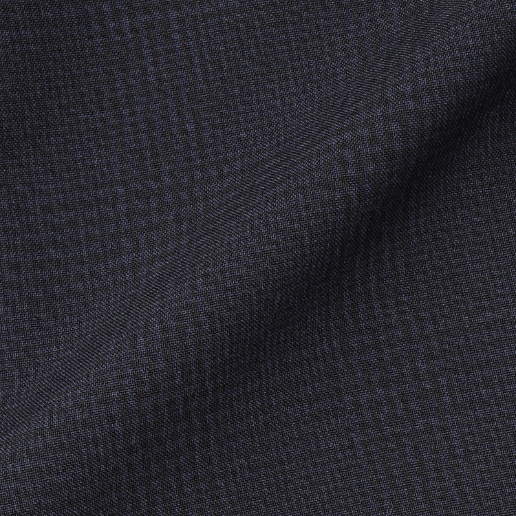 ブラックライン 【SLIM TAPERED_2】【春夏】2釦シングルスリーピーススーツ 0タック/ネイビー×チェック/ウエストシャーリング/4S SUSTAINABILITY&ECOLOGY FABRIC/※パンツ裾上げ済仕様 紺濃色
