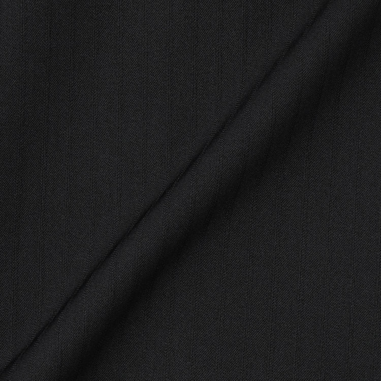 ブラックライン 【SLIM TAPERED_2】【年間】2釦シングルテーパードパンツスーツ 0タック/ブラック×シャドーストライプ/ウエストシャーリング/4S/※パンツ裾上げ済仕様 黒