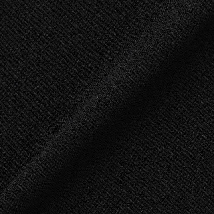 スーツセレクト 【RBC】コットンブレンドクルーネックニット/ブラック/マシンウォッシャブル/「UVカット」「接触冷感」 黒