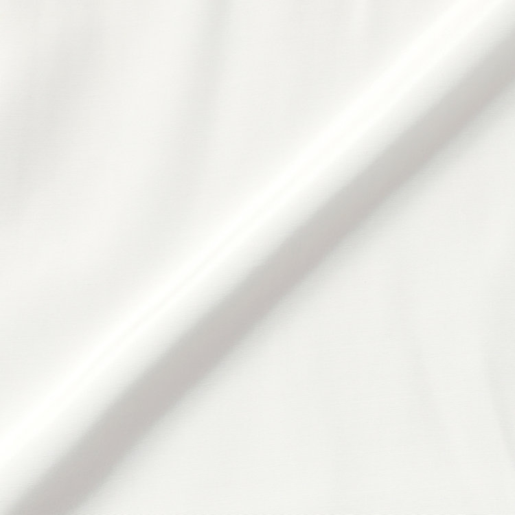 シルバーライン 【SILVER LINE/7分袖】ギャザーハイネックプルオーバー/ホワイト/「ウォッシャブル」「ストレッチ」「防シワ」「UV加工」「静電気防止」 白