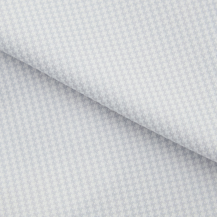 ブラックライン 【発送在庫あり】【WEB限定】【BLACK LINE】ホリゾンタルワイドワイシャツ/グレー×ハウンドトゥース/「4S」スーパーノンアイロン・ストレッチ グレー中間