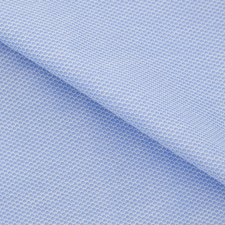 ブラックライン 【BLACK LINE】ボタンダウンワイシャツ/ブルー×ドビー/「4S」スーパーノンアイロン・ストレッチ 青中間