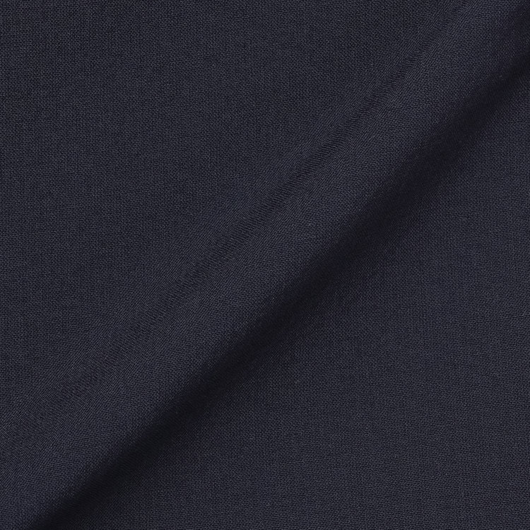 ソノタ 【BLACK LINE】【春夏】1タックワイドシルエットパンツ/ネイビー×シアサッカー/NEW ZEALAND WOOL MIX Super100’s/※裾上げ必要 紺中間