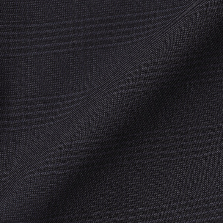 シルバーライン 【RBC】【春夏】2釦シングルスーツ 1タック/ネイビー×チェック/ウエストムーブ/4S AIR SUSTAINABILITY&ECOLOGY FABRIC/※パンツ裾上げ済仕様 紺中間