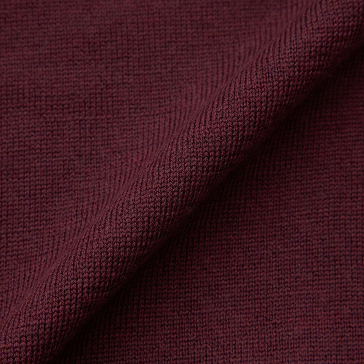 スーツセレクト 【RBC】【秋冬】ウール100%ニットカーディガン/レッド/ZEGNA BARUFFA/マシンウォッシャブル 赤中間