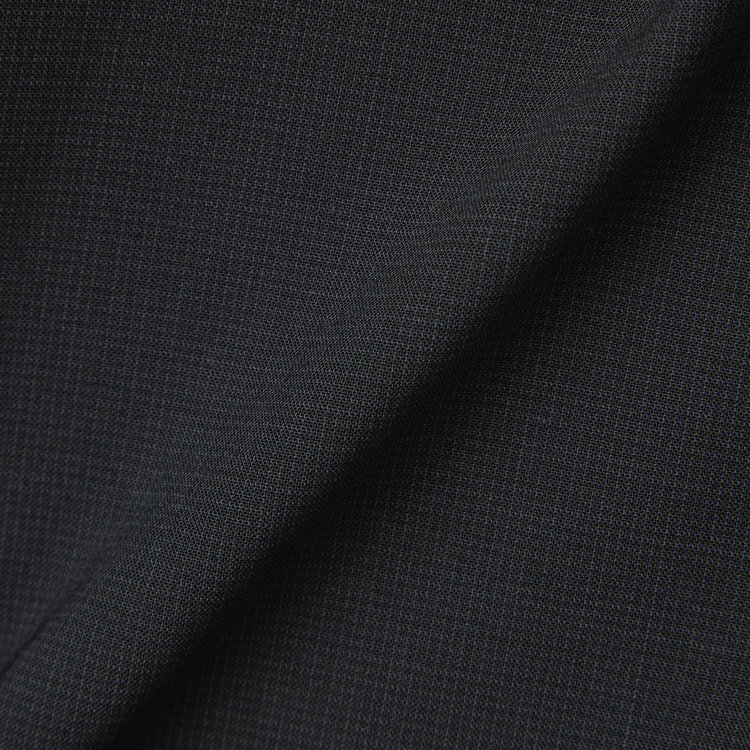 ブラックライン 【SLIM TAPERED_2】【春夏】リバーシブルジレ(ベスト)/ブラック×マイクロチェック＆ネイビー×ヘアラインストライプ/4S SUSTAINABILITY&ECOLOGY FABRIC 黒