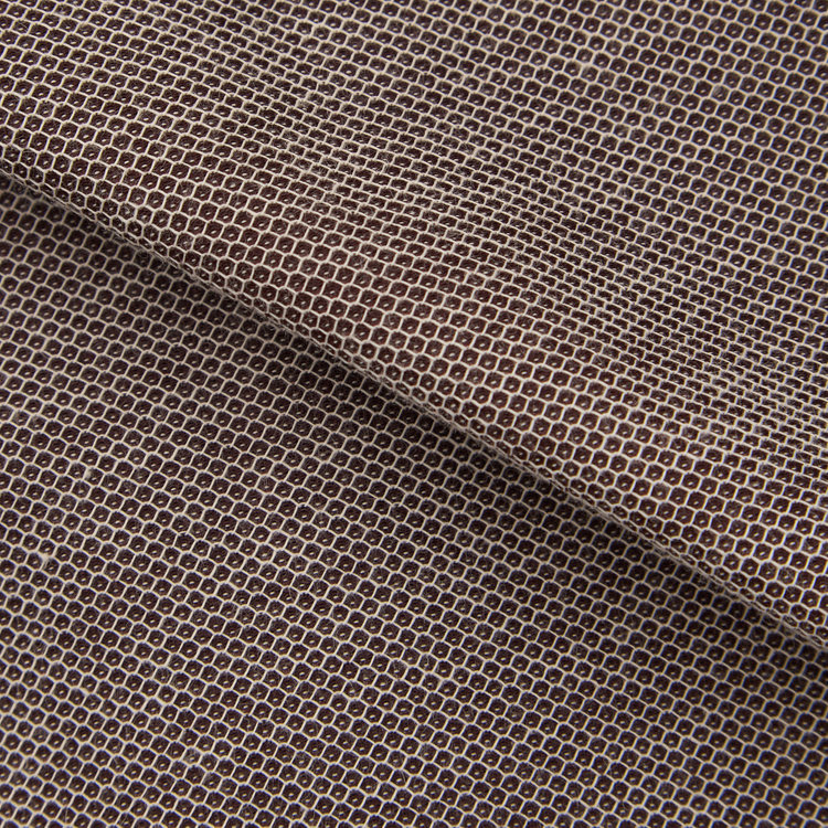 ブラックライン 【BLACK LINE】ホリゾンタルワイドワイシャツ/ブラウン×ドビー/「4S」スーパーノンアイロン・ストレッチ 茶中間