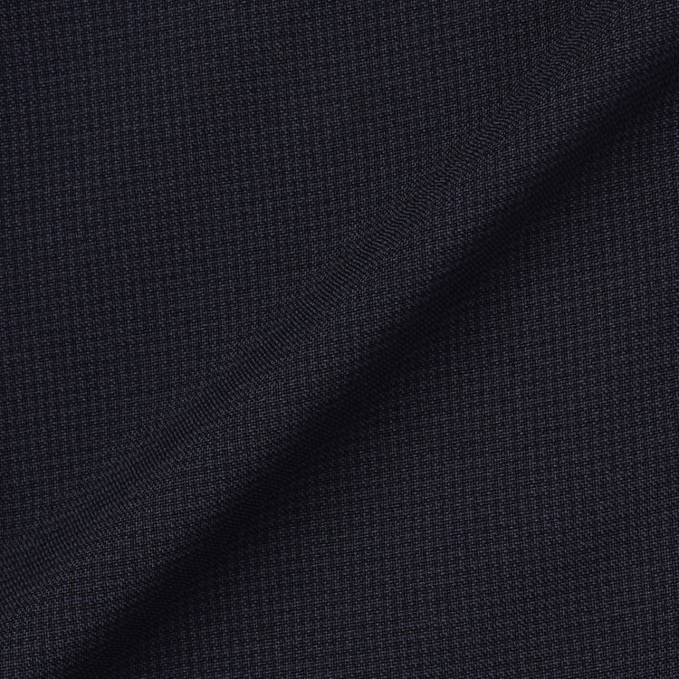 ブラックライン 【SLIM TAPERED】【年間】ウォッシャブル0タックテーパードパンツ/ネイビー×ハウンドトゥース/裾上げ済仕様 紺中間