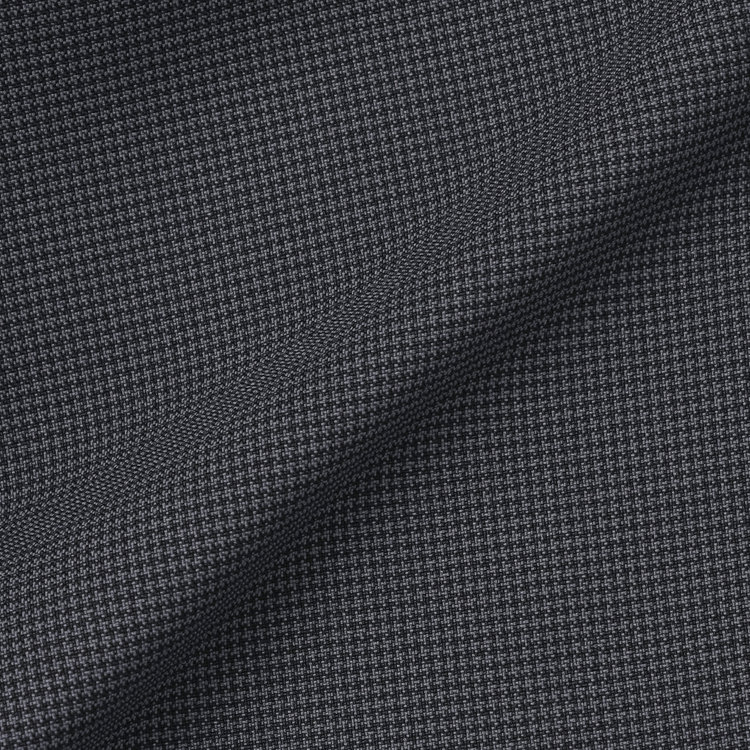 ブラックライン 【SLIM TAPERED】【年間】ウォッシャブル0タックテーパードパンツ/グレー×ハウンドトゥース/裾上げ済仕様 グレー中間