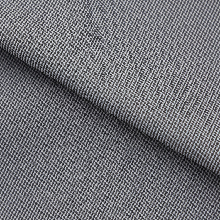 ブラックライン 【発送在庫あり】【WEB限定】【BLACK LINE】ホリゾンタルワイドワイシャツ/グレー×ドビー/釦・釦付糸：グレー/「4S」スーパーノンアイロン・ストレッチ グレー中間