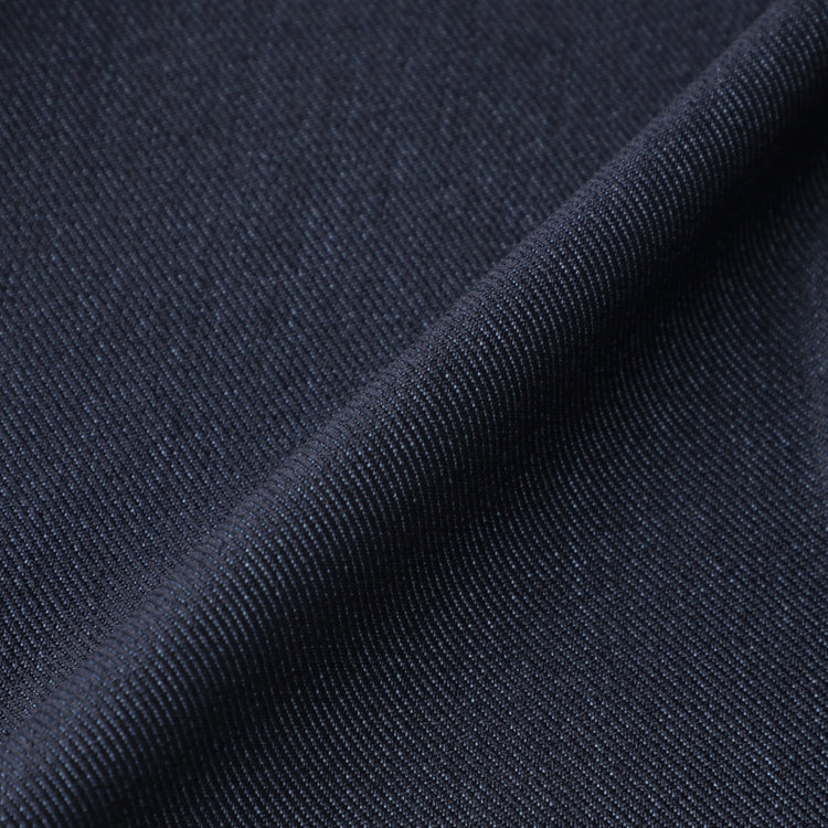 ブラックライン 【SLIM TAPERED】【年間】 2釦シングルスリーピーススーツ 0タック/ ダークネイビー×デジタルデニム  /ウエストシャーリング/ 4S TAKE OUT SUITS / ※パンツ裾上げ済仕様 紺濃色