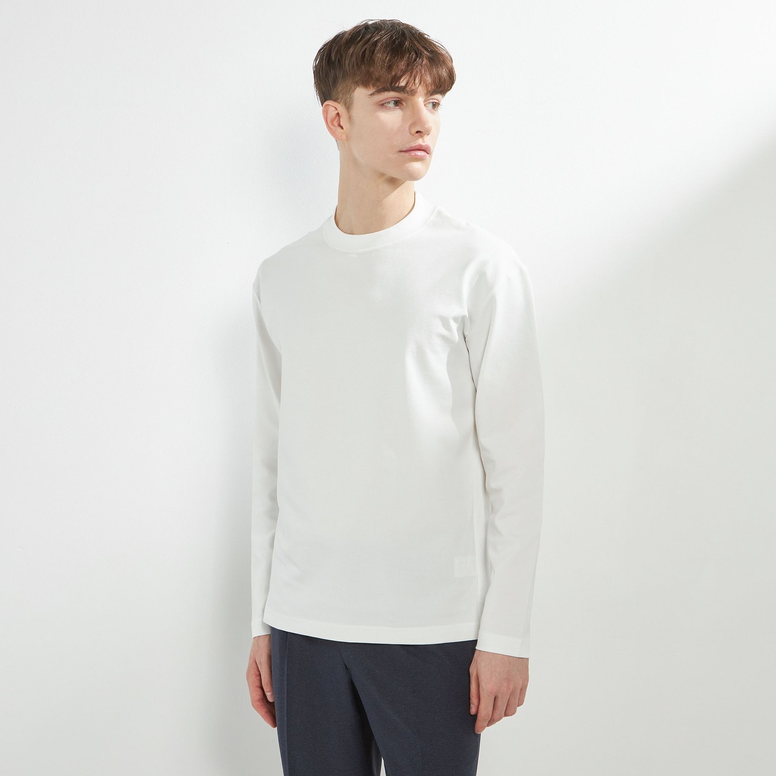 【RBC】クルーネックロングTシャツ/ホワイト/「吸汗速乾」「接触冷感」「UV加工」