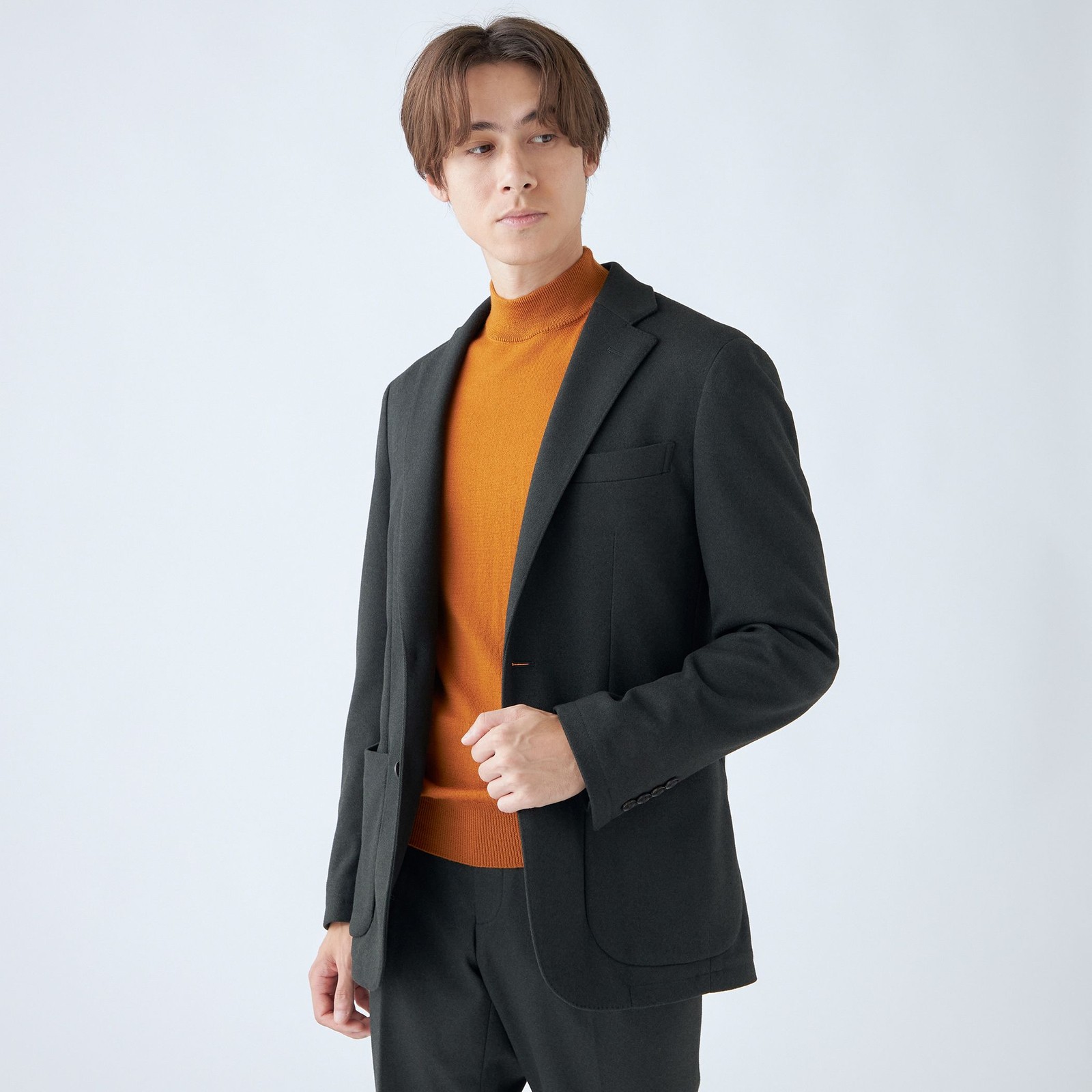 【発送在庫あり】【RBC】【秋冬】2釦ジャケット/ダークグリーン/パッチポケット/4S SUSTAINABILITY&ECOLOGY FABRIC