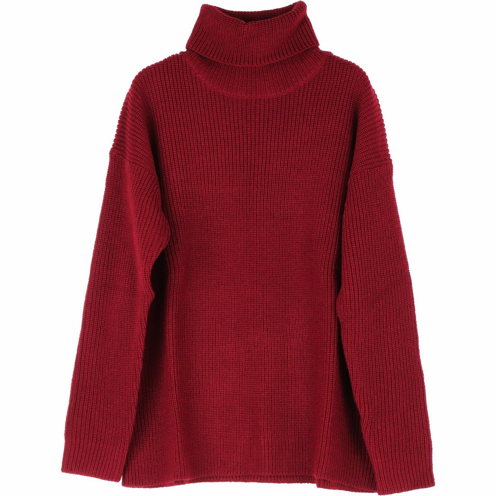 【WEB限定/OUTLET】【SL】【秋冬】ウールブレンド タートルネック ニットセーター/ワイン