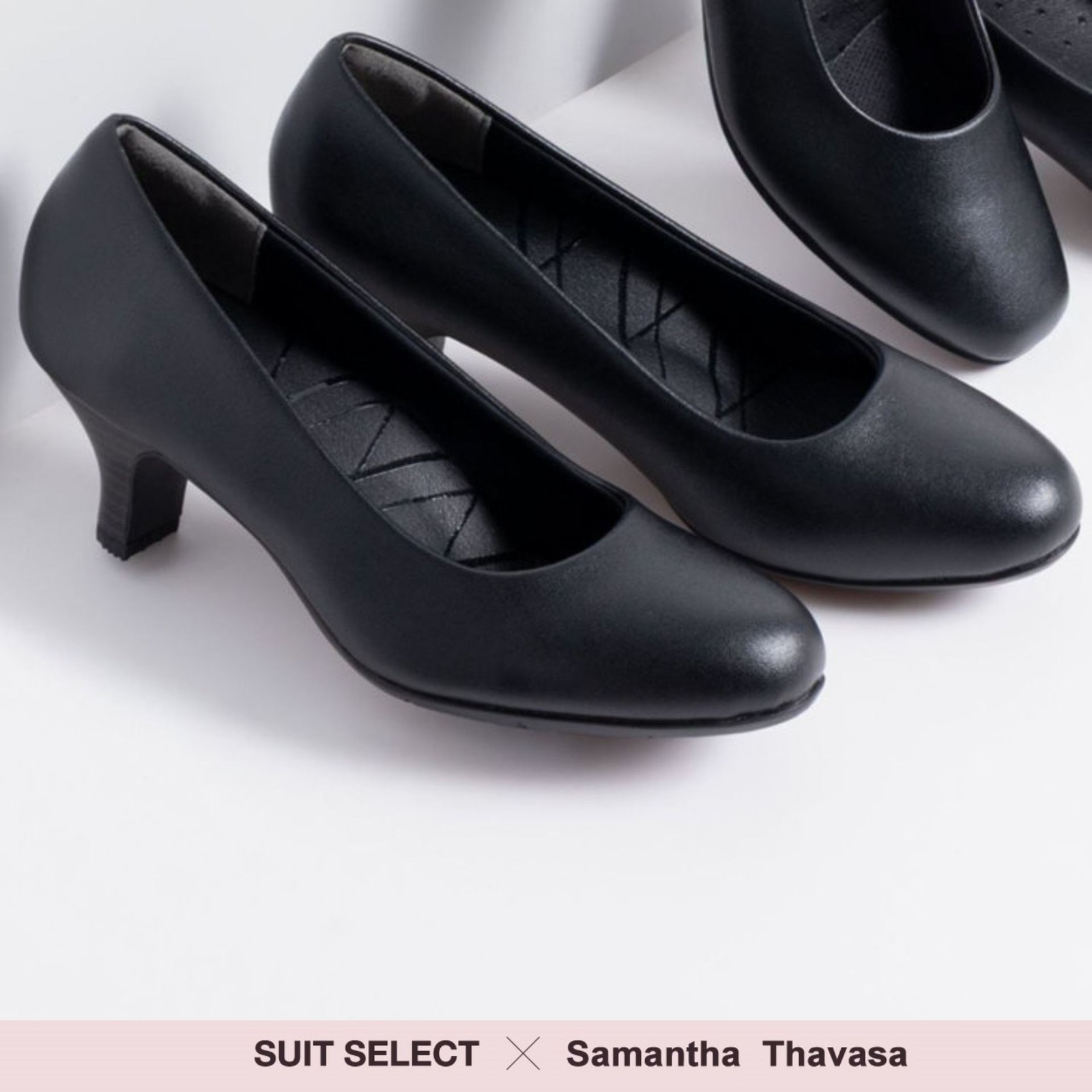 【SUIT SELECT×Samantha Thavasa】究極のパンプス/ブラック/5.0㎝ヒール