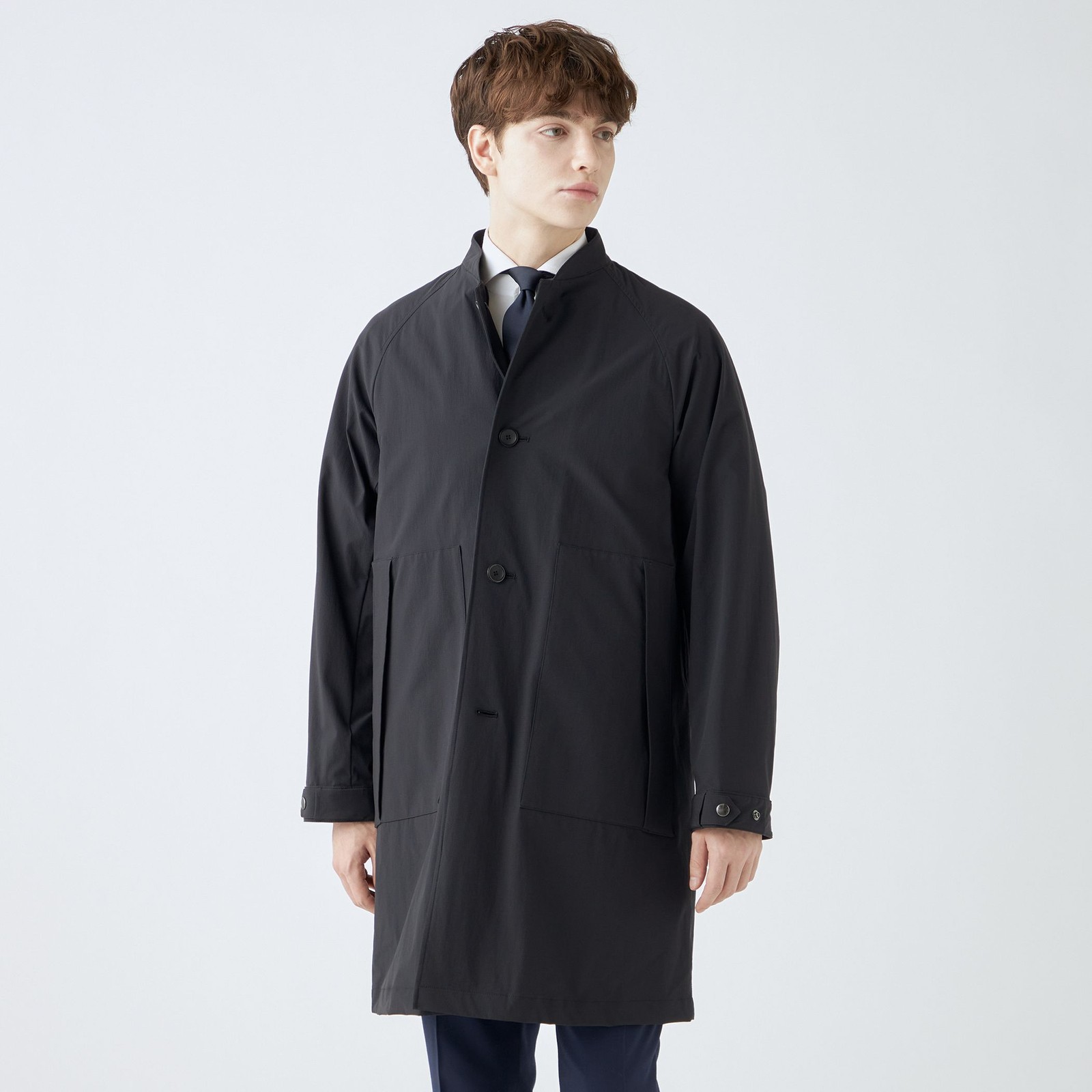 【SL】3WAY スタンドカラーコート/ブラック/WATERPROOF