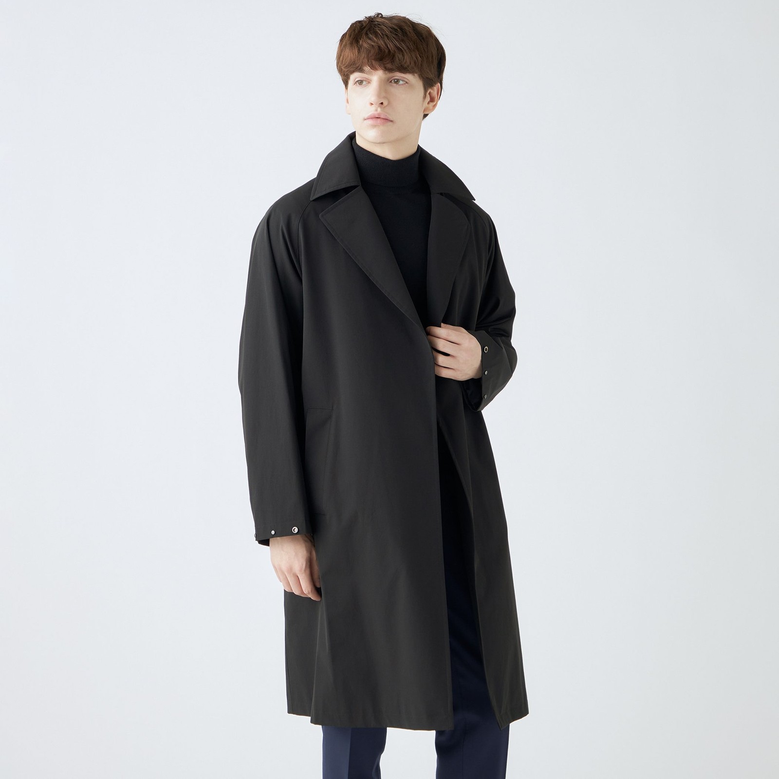 【発送在庫あり】【SL】2WAYストレッチタイロッケンコート/ブラック/WATERPROOF/パッカブル仕様